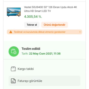 Garanti Biter Bitmez Bozulan Vestel TV!
