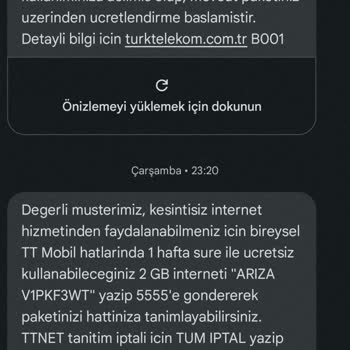 Türk Telekom Arıza Kaydına Dönüş Alamıyorum