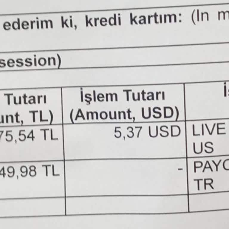 Paycell/Dolap Onayım Dışında