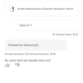 Ornate Cosmetics Yanlış Gönderilen Ürün Ve İade Sorunu