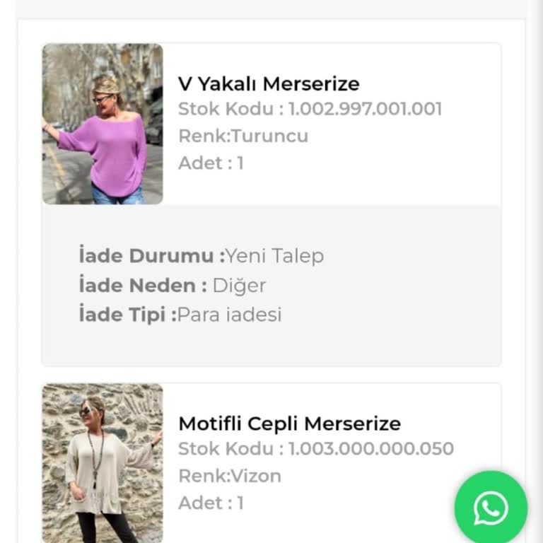 Cup Inn Butik Para İadesi Yapmıyor