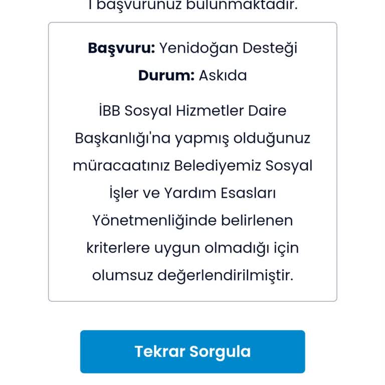 İBB - İstanbul Büyükşehir Belediyesi Yeni Doğan Paketi Alamadım