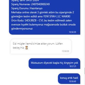 Https://www.lcw.com/ Da Canlı Destek Ve Kargoya Verilmeme Problemi