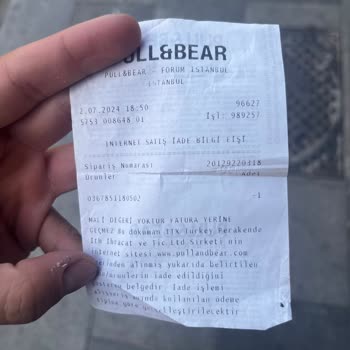 Pull & Bear İade Ücretinin Yatırılmaması