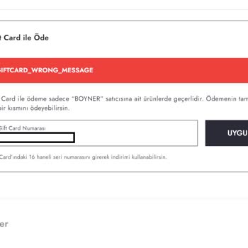 Boyner Gift Card Problemi Ve Şirketin Çözüm Bulamaması