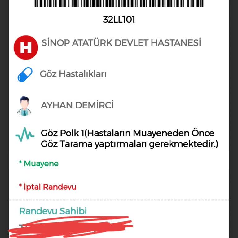 Sinop Atatürk Devlet Hastanesi Sinop Polikliniği Doktorları