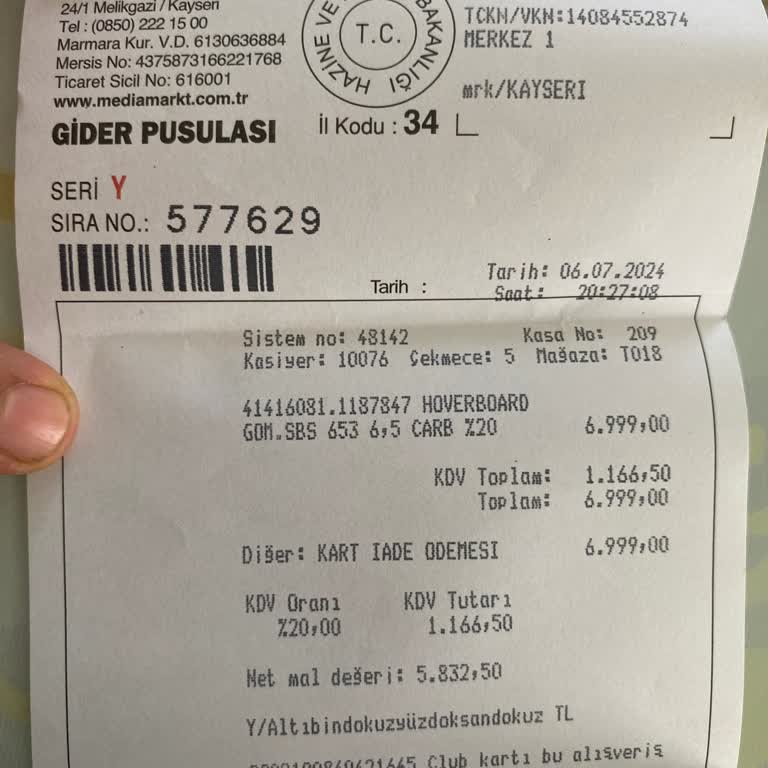Media Markt Kayseri Forum AVM'de Elektronik Ürün Mağduriyeti