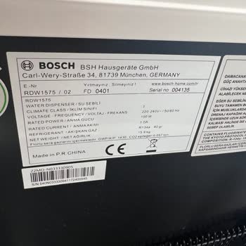Bosch RDW1575 Su Sebili Çok Kötü Koku Yapıyor