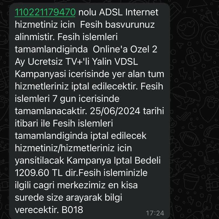 Superonline 4 Günde İptal Edilen Ayıplı Hizmet İçin 1209 Lira İstiyor