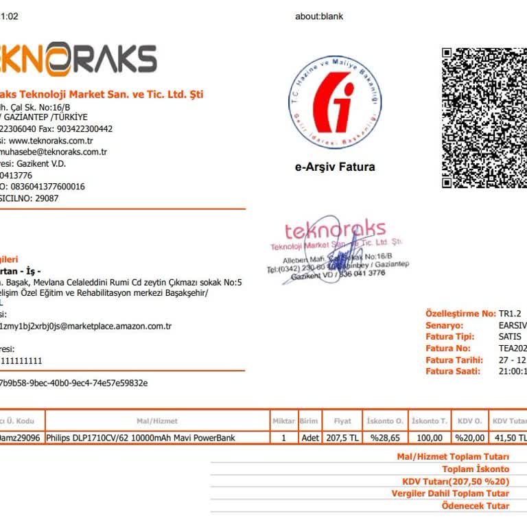 Öztelkum Philips DLP1710CV Powerbank İçin Garanti Hizmeti Verilmiyor.