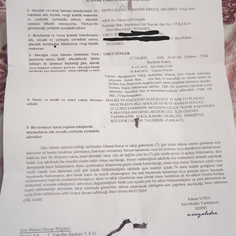 Hepiyi Sigorta Yaralı Sürücüden Bariyer Parası İstiyor