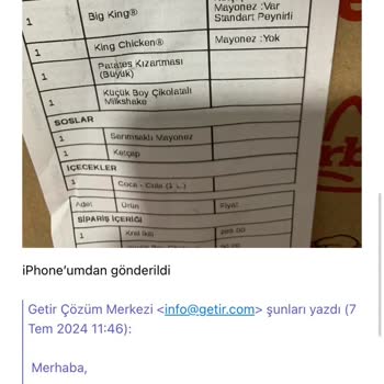 Getir Yemek'in Müşterileri Mağdur Etmesi