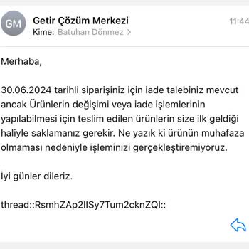 Getir Yemek'in Müşterileri Mağdur Etmesi