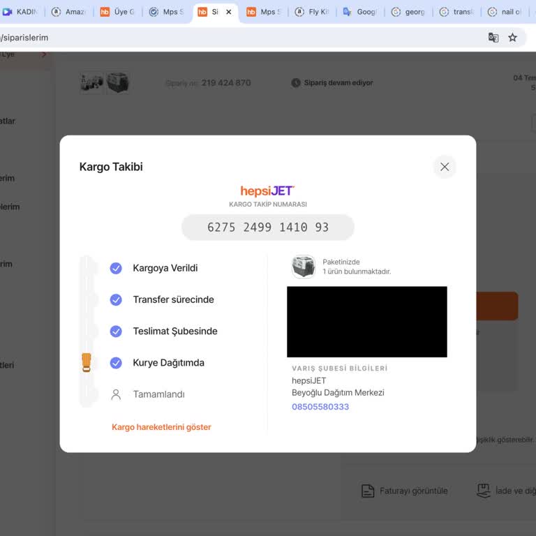 Hepsiburada-Köpek Taşıma Kafesi Satın Aldım. Nakliyesi Mümkün Değilmiş