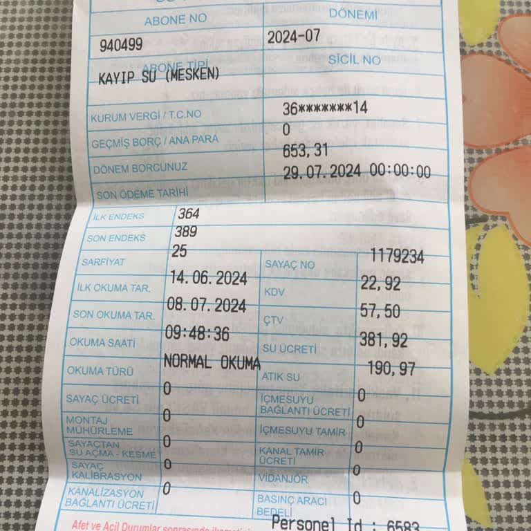 Van Büyükşehir Belediyesi Atık Su Ücreti