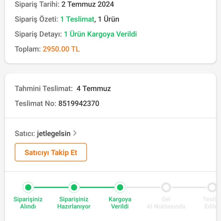 Trendyol Express Kargo Hatası!