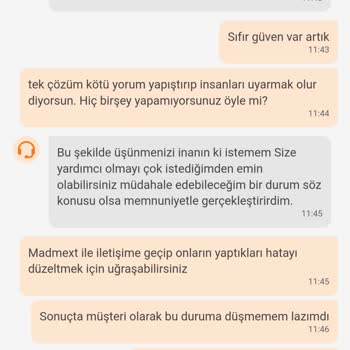 Madmext Yanlış Ürün Geldi, Fiyat Arttı Değişim Yok Çözüm Yok