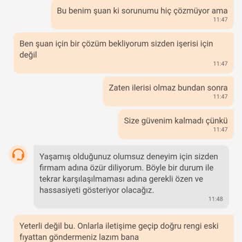 Trendyol Yanlış Ürün Geldi Fiyat Arttı Değişim Yok Çözüm Yok