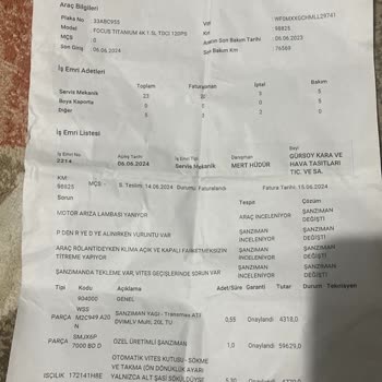 Ford Sürekli Arıza Veriyor