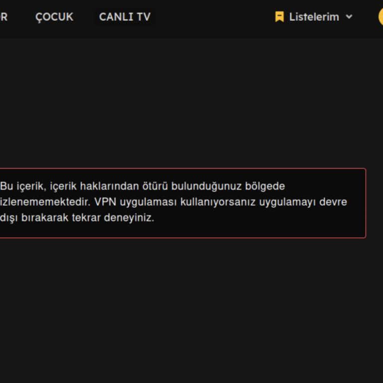 Todtv VPN Uyarısı Sorununu Aşamıyorum