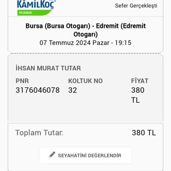 Kamil Koç Benzinlikte Yolcu İndiriyor.