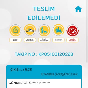 PTT Kargo PTT Eyüp PDM Şubesi Hakkında Kargo Teslimi Şikayeti