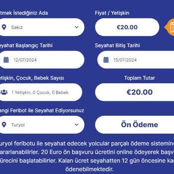 Feribotlines Ve Turyol'un İletişim Sorunları Ve Ekstra Ücretler Mağduriyeti