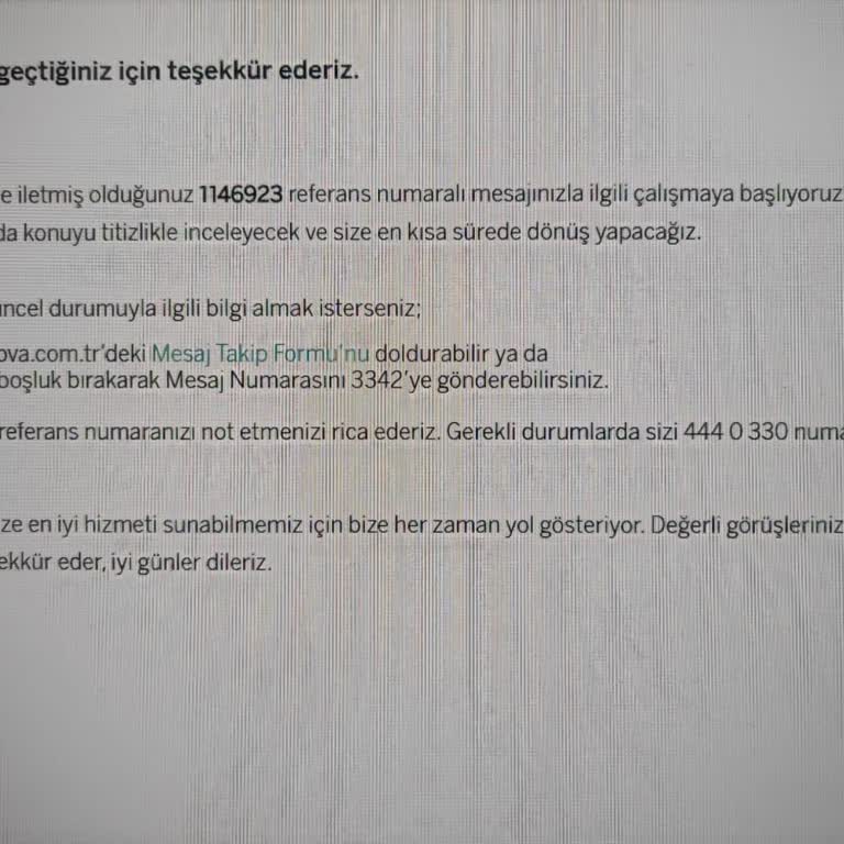 Garanti Bankası İletişim Formlarına Geri Dönmüyor.