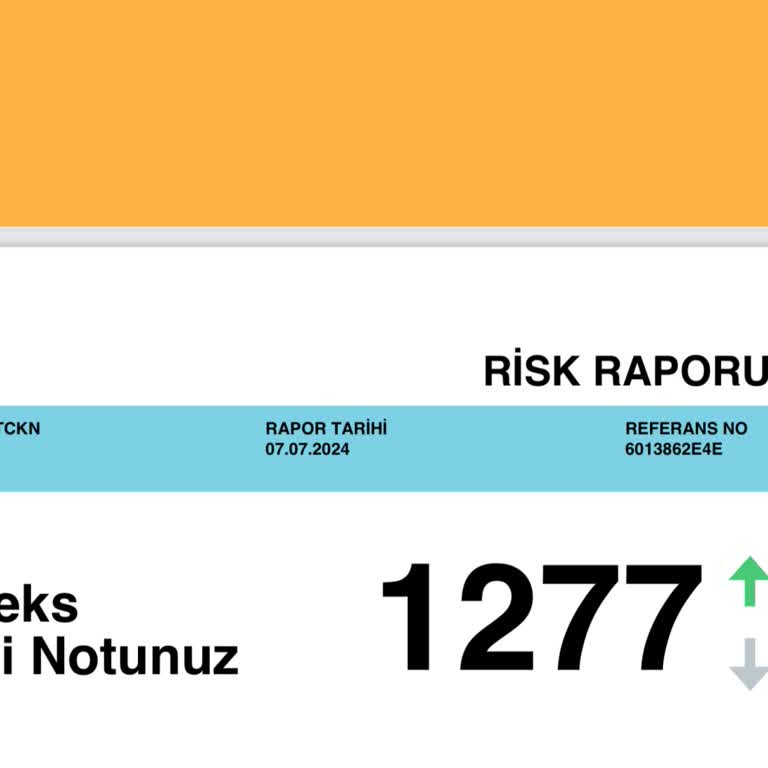 Findeks 1 Günde 100 Puan Düşen Kredi Notu