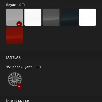 Fiat Egea Easy Plus Paket Eksik İçerik