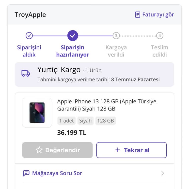 Troy Apple Premium Partner Kargo Süresi Saçmalığı