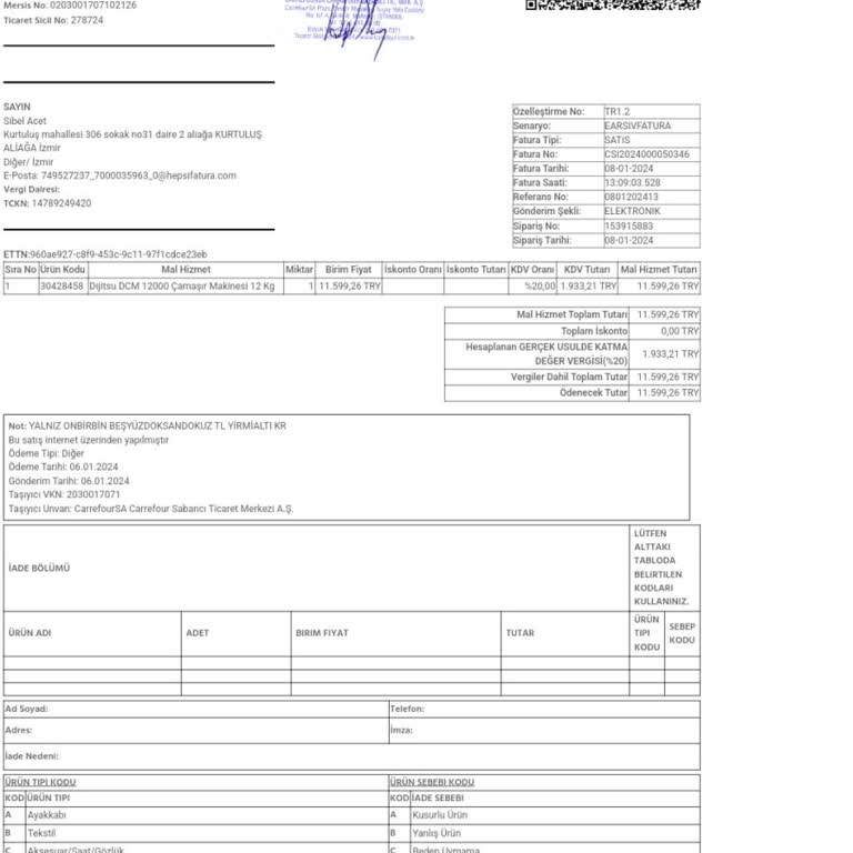 Dijitsu Çamaşır Makinesi Arızası