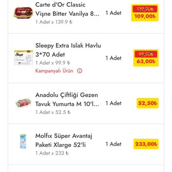 Şok Market Eksik Ürün