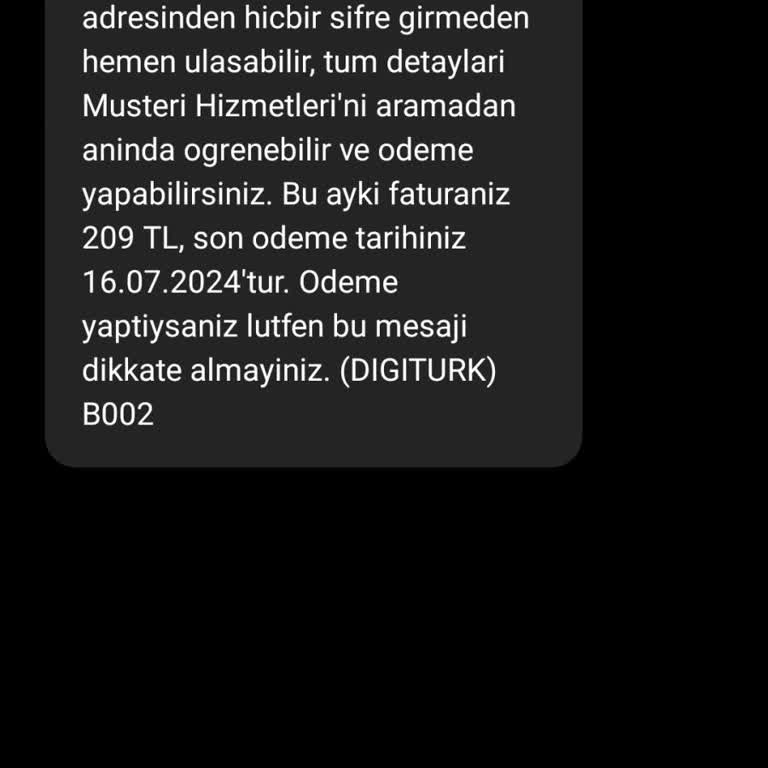 Digiturk Haksız Fatura Talebi