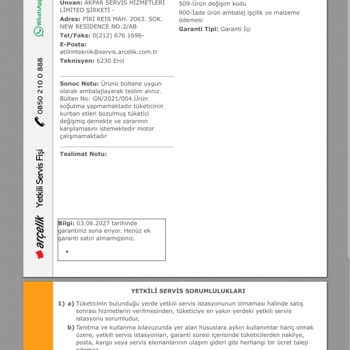 Hasarlı Sıfır Arçelik Buzdolabı, Kurban Etlerim Bozuldu Bu Yüzden