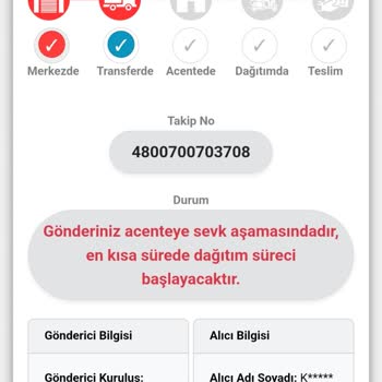 Kuryenet Şikayet. Gönderim Teslim Edilmiyor 20 Gündür