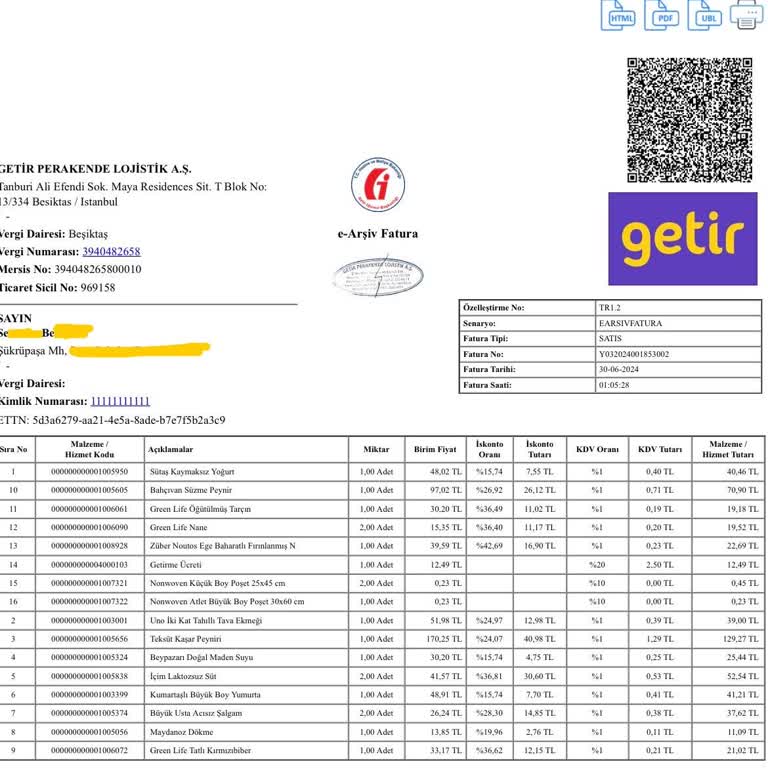 Getir Büyük Eksik Ürünlerimin Para İadesini Yapmıyor.