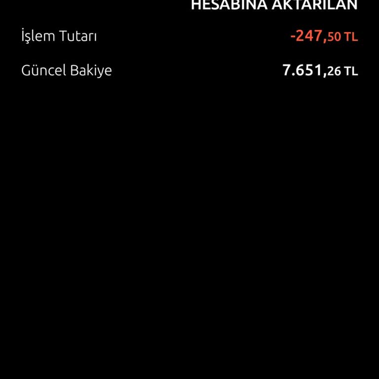 Yapı Kredi Hesabımdan Yatırım Hesabıma Para Kesintisi