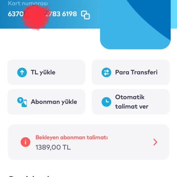 Verilen AKBİL Çalışmıyor