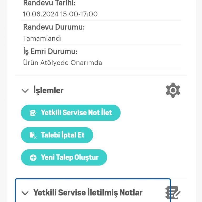 Arçelik Yetersiz, İlgisiz Servis