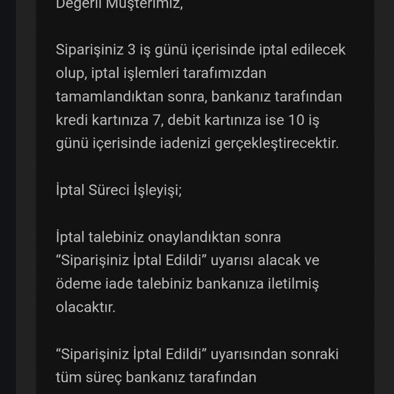 Gaming.gen.tr Sipariş İptal Sorunu