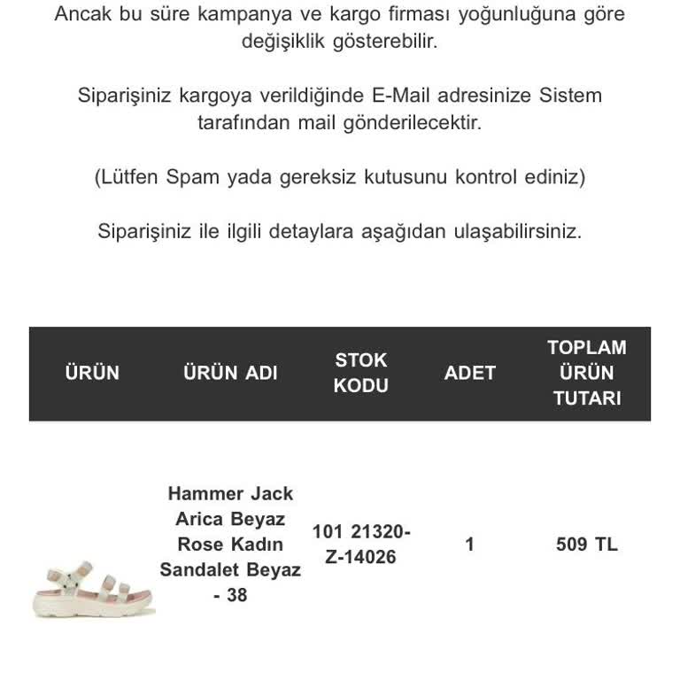 Hammer Jack Ürün Göndermiyor, İade Yapmıyor.
