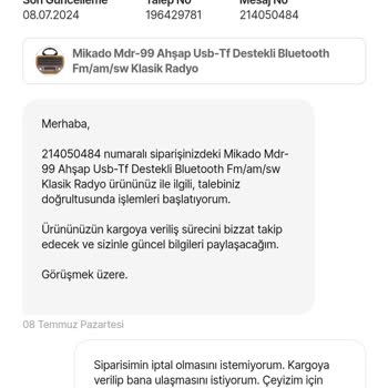 Hepsiburada Tedarik Edilmeyen Ürün Satıyor.