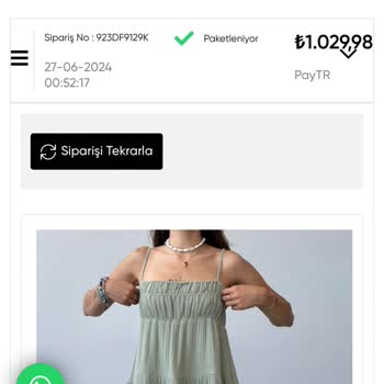 Oyku Wear Ürünün Kargoya Geç Verilmesi Arama Ve Mesajlara Dönüş Yapılmaması.