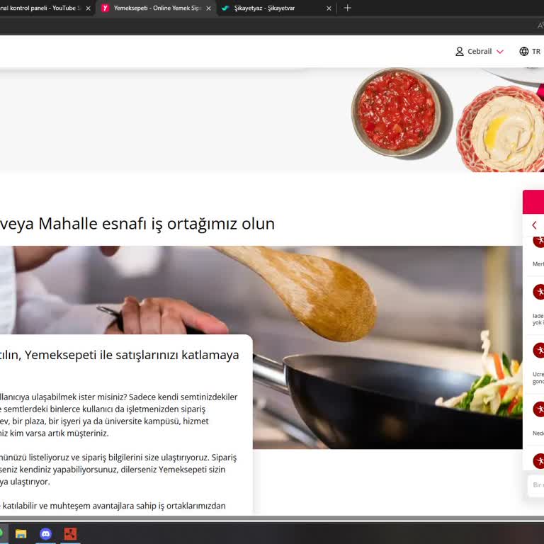 Yemek Sepeti Ödeme Sorunu
