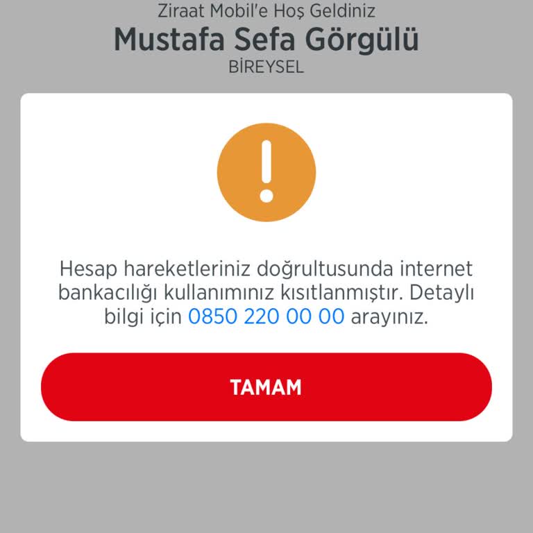 Ziraat Bankası İnternet Bankacılığımı Kapattı