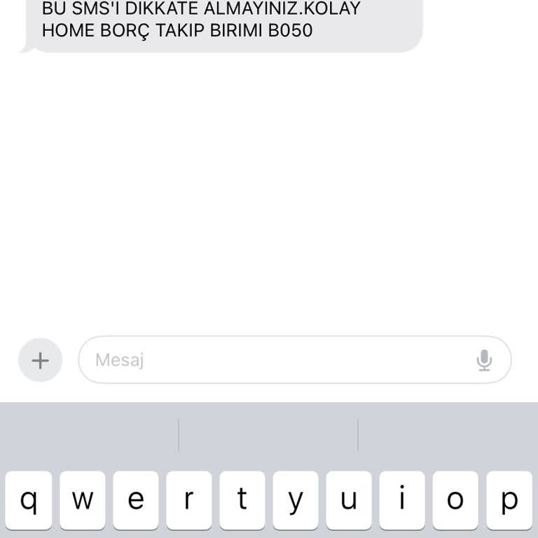 Kolay Home Borcunuz Vardır Mesajı