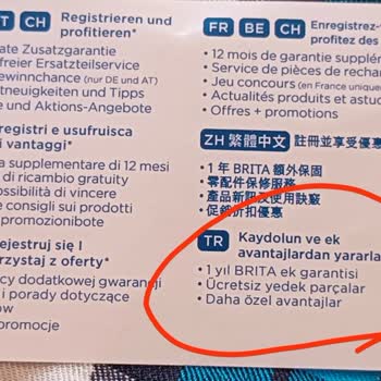 Brita Sürahi Sözde Garanti