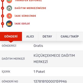 Gratis Para İadem Yatmamış