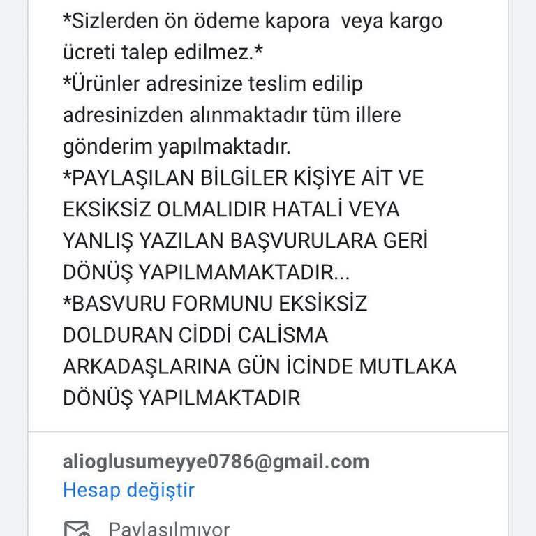 Lego Paketleme Evde Paketleme İşi İçin Papara Hesabı Açmam İstendi